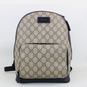 Gucci Beige and Black Patterned men or women’s Backpack